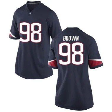 Women's Game Jaavon Brown UConn Huskies Football College Jersey - Navy