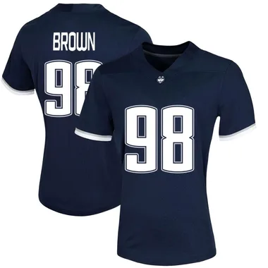 Women's Game Jaavon Brown UConn Huskies Untouchable Football Jersey - Navy