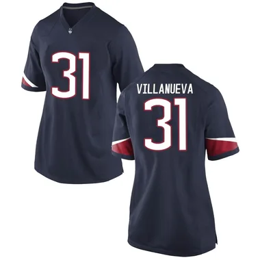 Women's Game Kalen Villanueva UConn Huskies Football College Jersey - Navy
